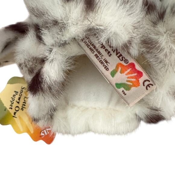 Folkmanis Little Snowy Owl Puppet 8” Interactive Harry Potter Owl Child Size - Picture 3 of 8